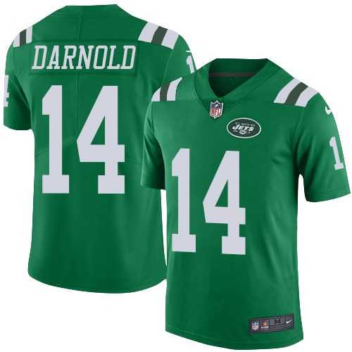 Youth Nike Jets 14 Sam Darnold Green Color Rush Limited Jersey Dzhi,We sell and wholesale Youth Nike Jets 14 Sam Darnold Green Color Rush Limited Jersey Dzhi on line form chian!